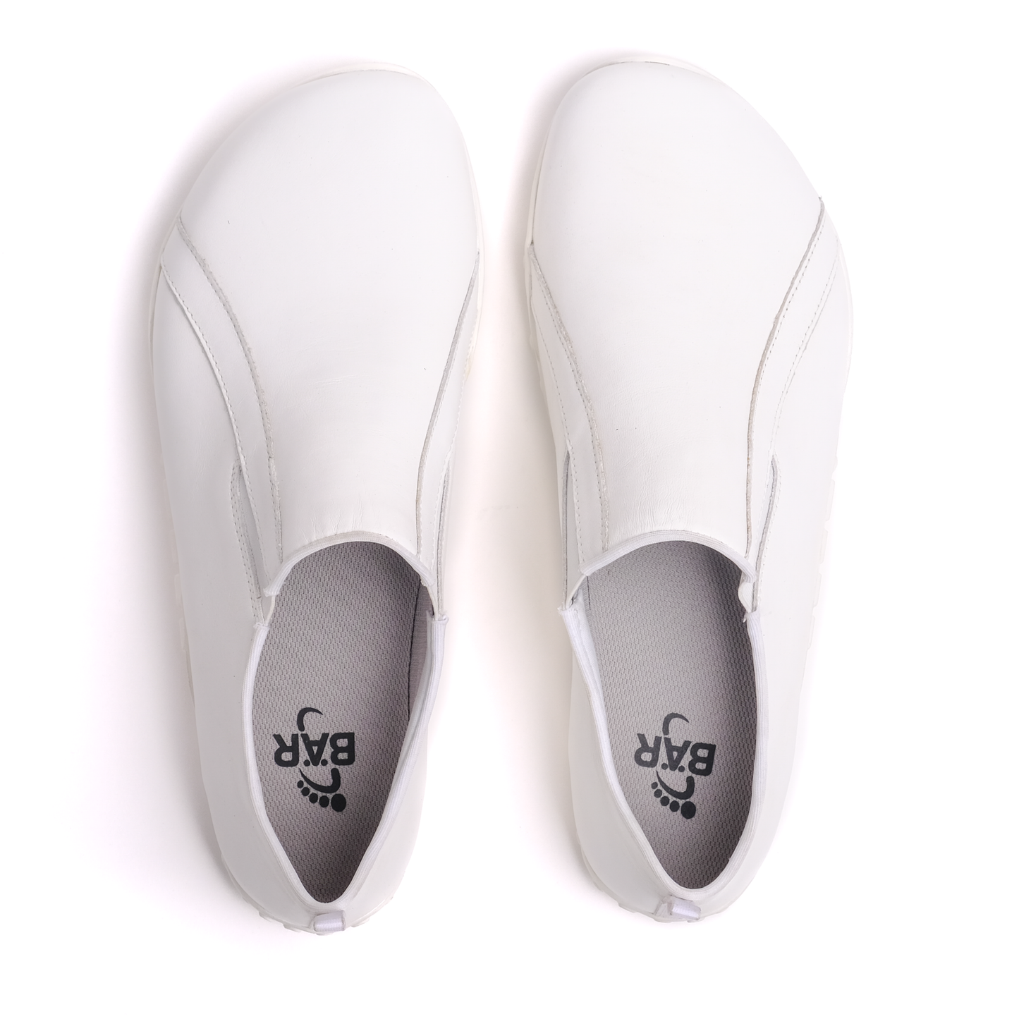 Baer Freiheit Barfuß Slip-on Barefoot Shoes for Men & Women - White (Vibram Sole)