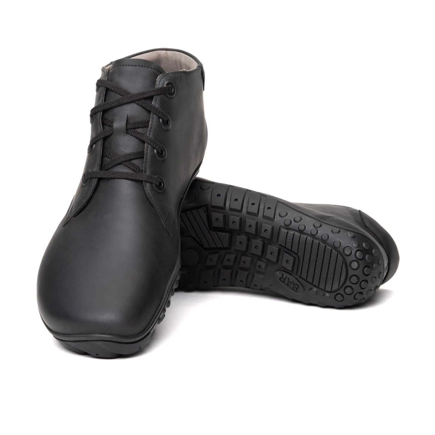 Baer Urban Leder Executive Barefoot Shoes for Men & Women - Profi (Black)