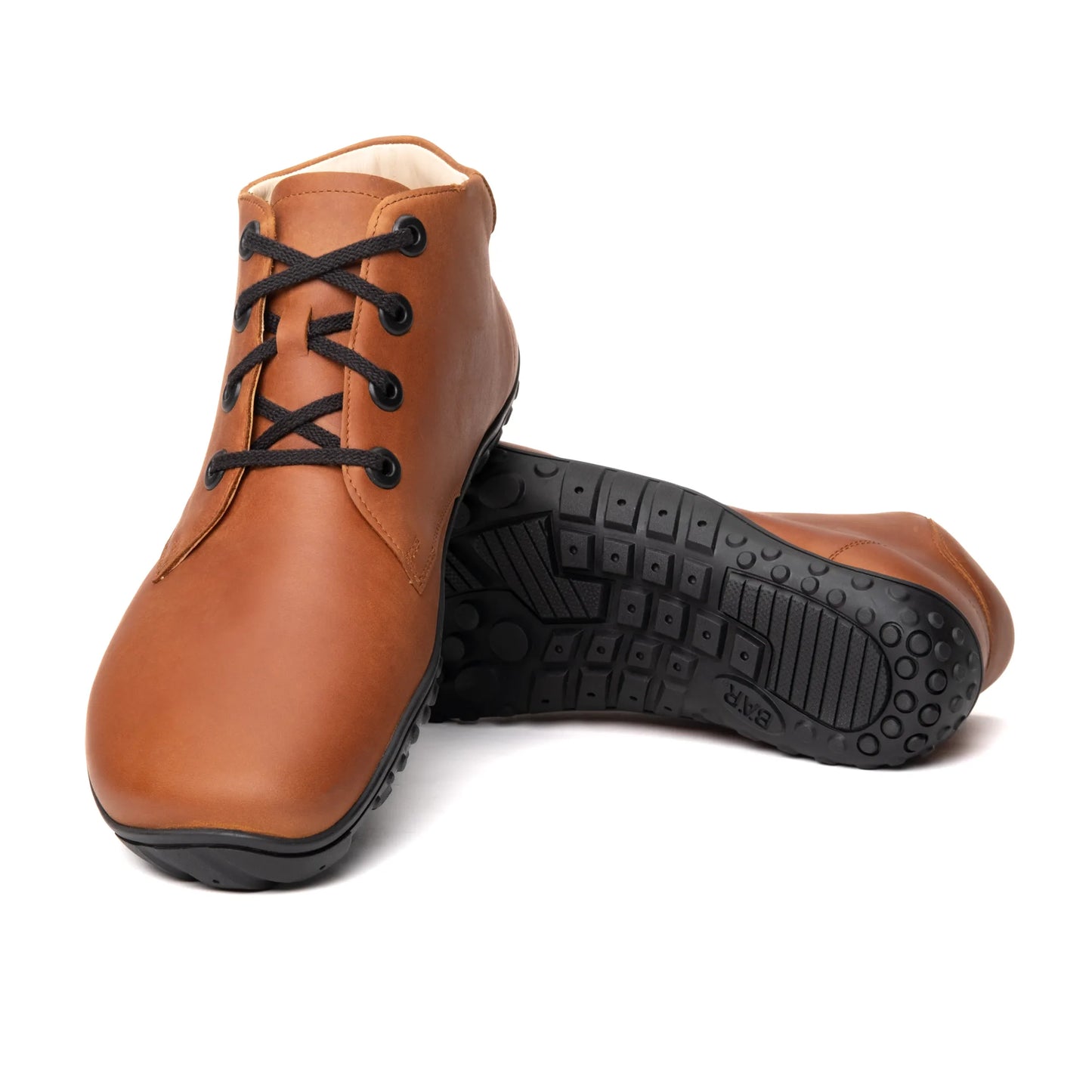 Baer Urban Leder Executive Barefoot Shoes for Men & Women - Profi (Tan & Black)