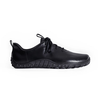 Baer URBN Leder Klassisch Barefoot Shoes for Men & Women - Black ( Baer Sole)