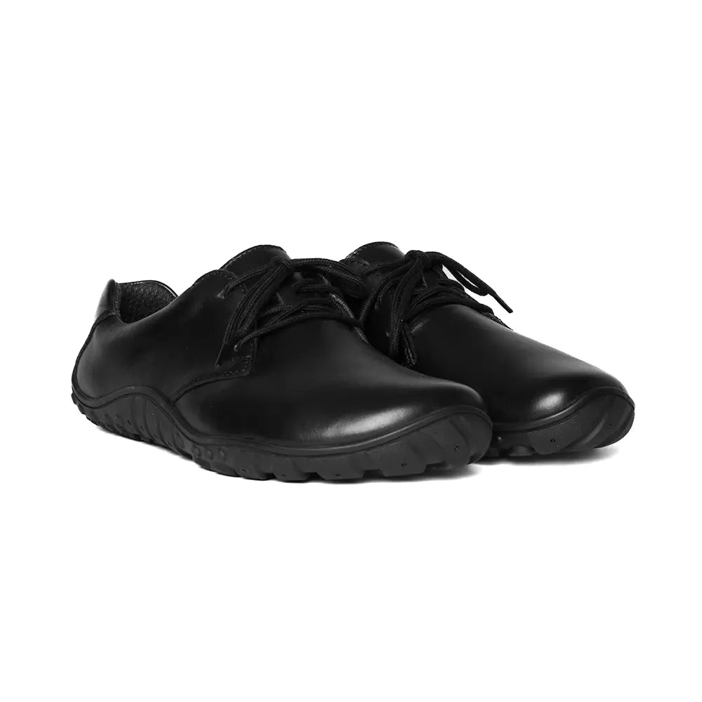 Baer Urban Leder Executive Barefoot Shoes for Men & Women - Black ( Baer Sole)