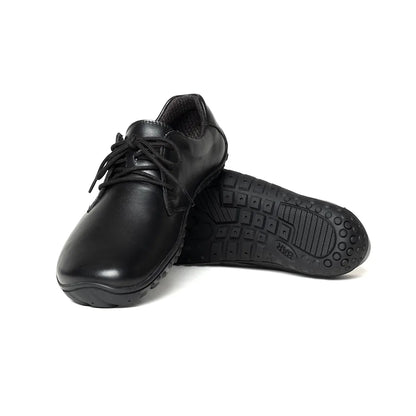 Baer Urban Leder Executive Barefoot Shoes for Men & Women - Black ( Baer Sole)