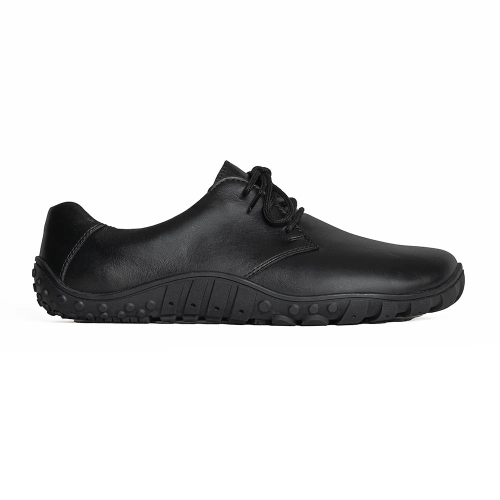 Baer Urban Leder Executive Barefoot Shoes for Men & Women - Black ( Baer Sole)
