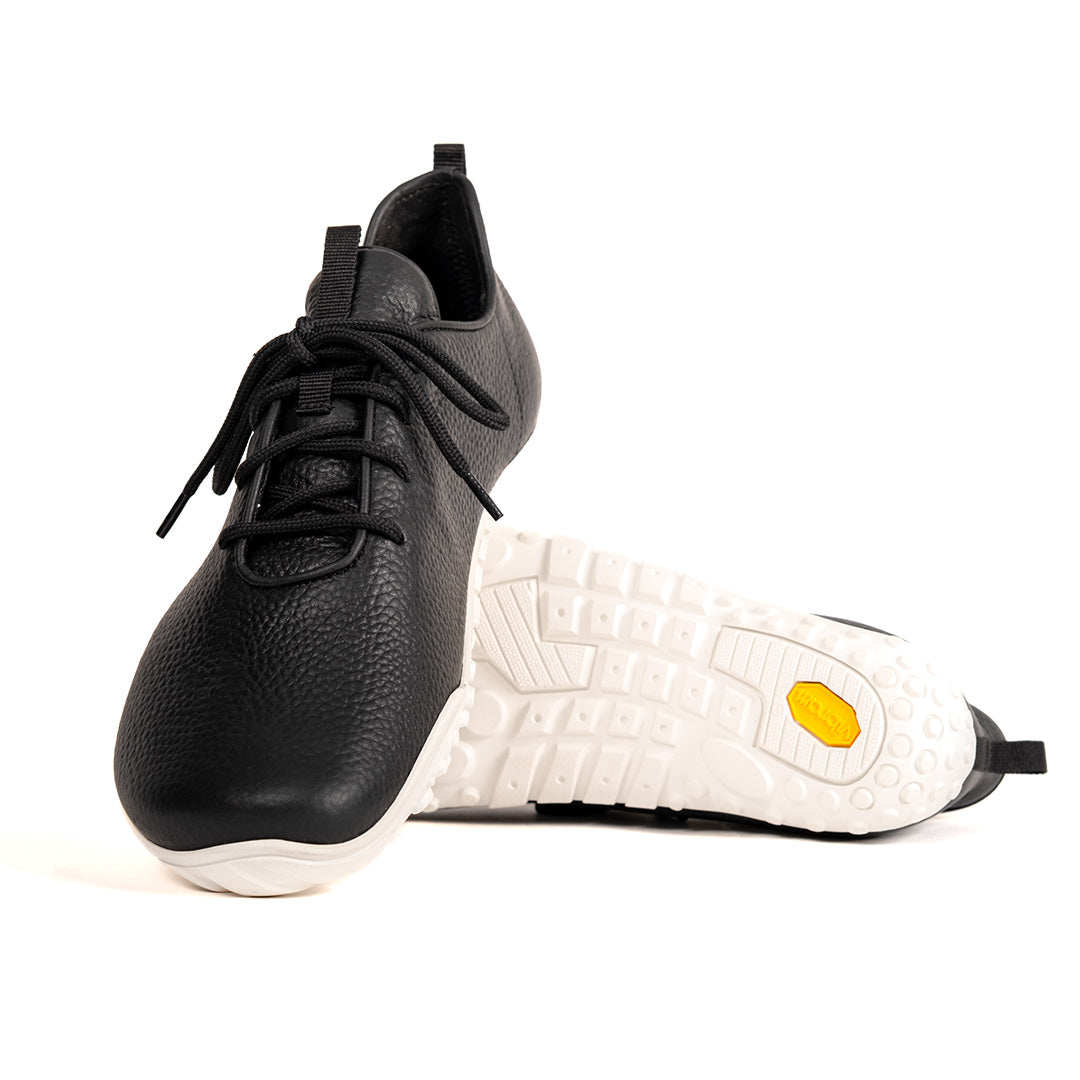 Baer URBN Leder Klassisch Barefoot Shoes for Men & Women - White (Vibram Sole)