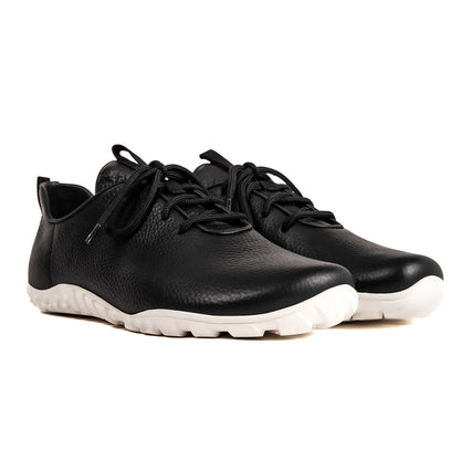 Baer URBN Leder Klassisch Barefoot Shoes for Men & Women - White (Vibram Sole)