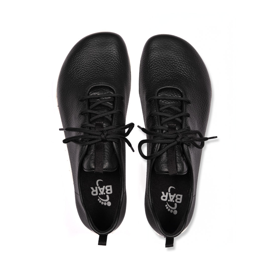 Baer URBN Leder Klassisch Barefoot Shoes for Men & Women - White (Vibram Sole)