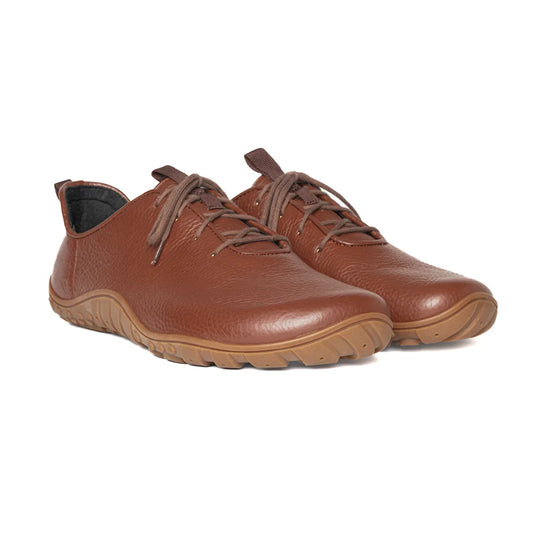 Baer URBN Leder Klassisch Barefoot Shoes for Men & Women - Brown ( Baer Sole)