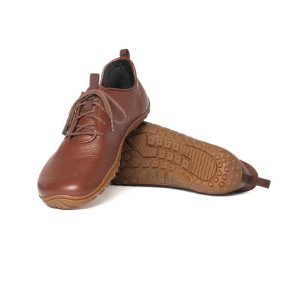 Baer URBN Leder Klassisch Barefoot Shoes for Men & Women - Brown ( Baer Sole)