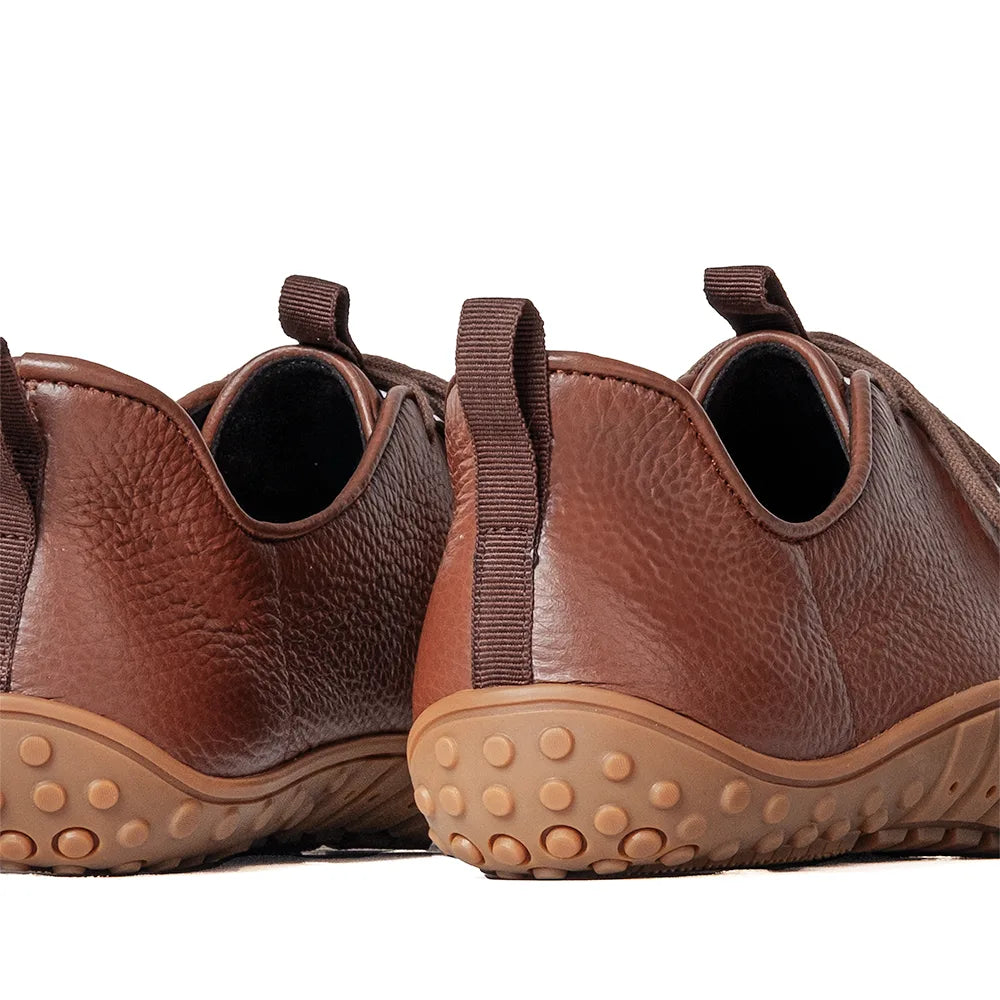 Baer URBN Leder Klassisch Barefoot Shoes for Men & Women - Brown ( Baer Sole)