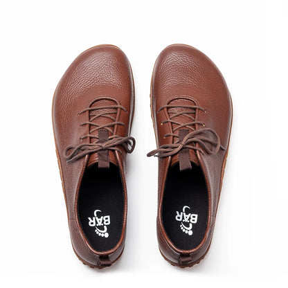 Baer URBN Leder Klassisch Barefoot Shoes for Men & Women - Brown ( Baer Sole)