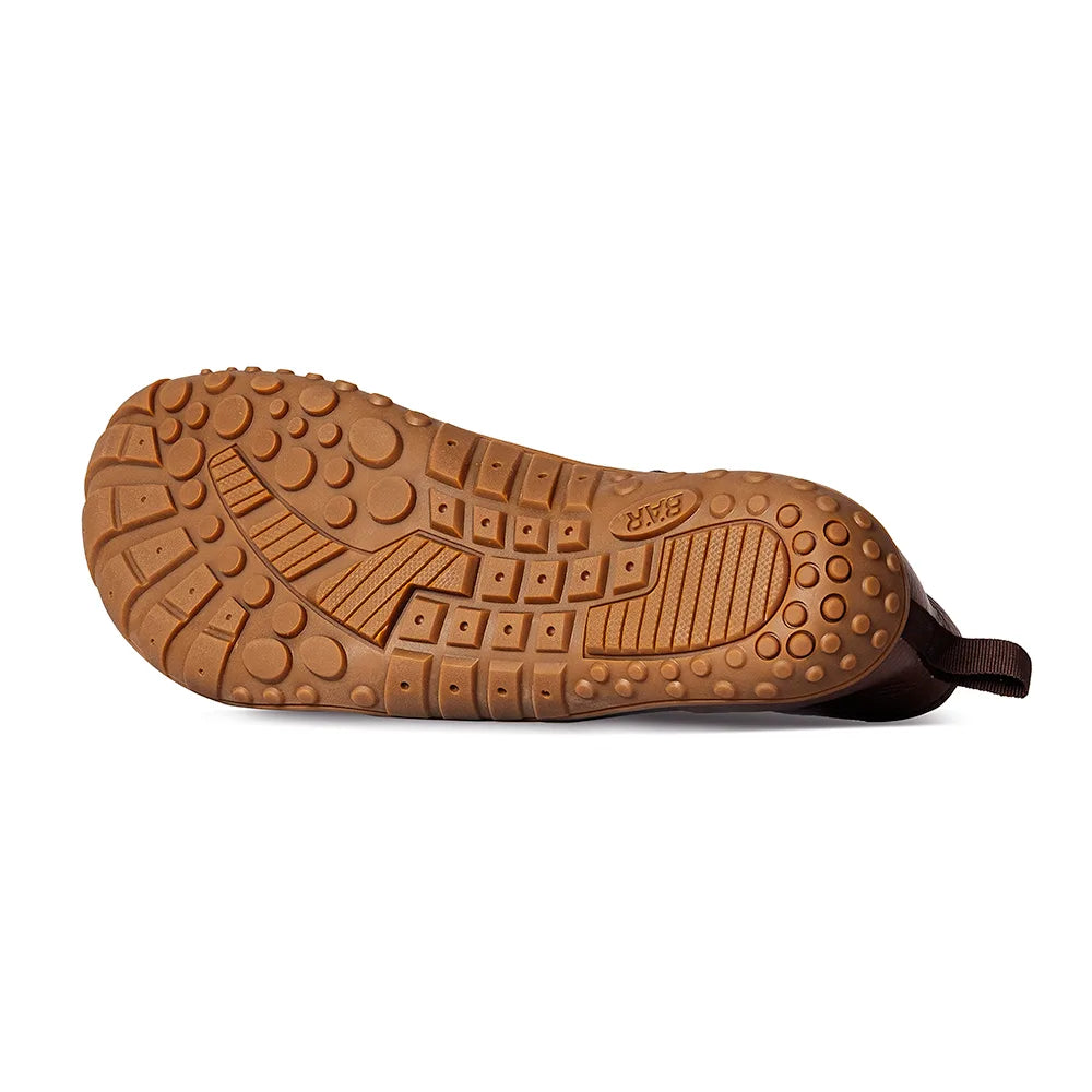 Baer URBN Leder Klassisch Barefoot Shoes for Men & Women - Brown ( Baer Sole)