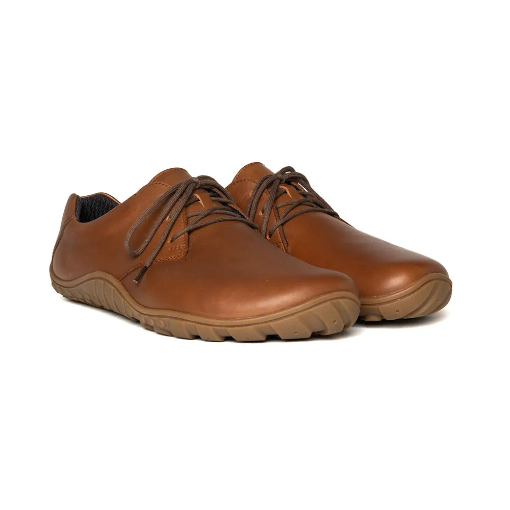 Baer Urban Leder Executive Barefoot Shoes for Men & Women - Light Brown ( Baer Sole)