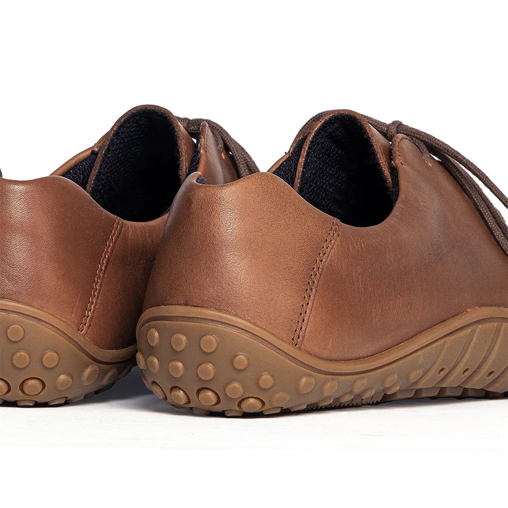 Baer Urban Leder Executive Barefoot Shoes for Men & Women - Light Brown ( Baer Sole)