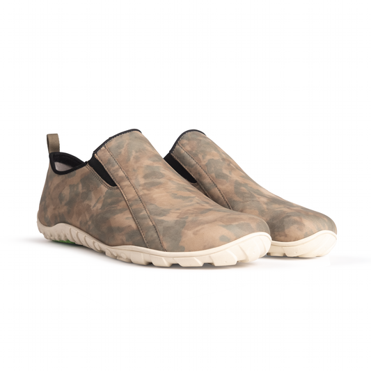 Baer Freiheit Barfuß Slip-on Barefoot Shoes for Men & Women - Camouflage (Vibram Sole)