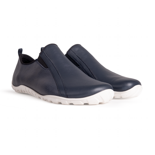 Baer Freiheit Barfuß Slip-on Barefoot Shoes for Men & Women - Navy Blue (Vibram Sole)