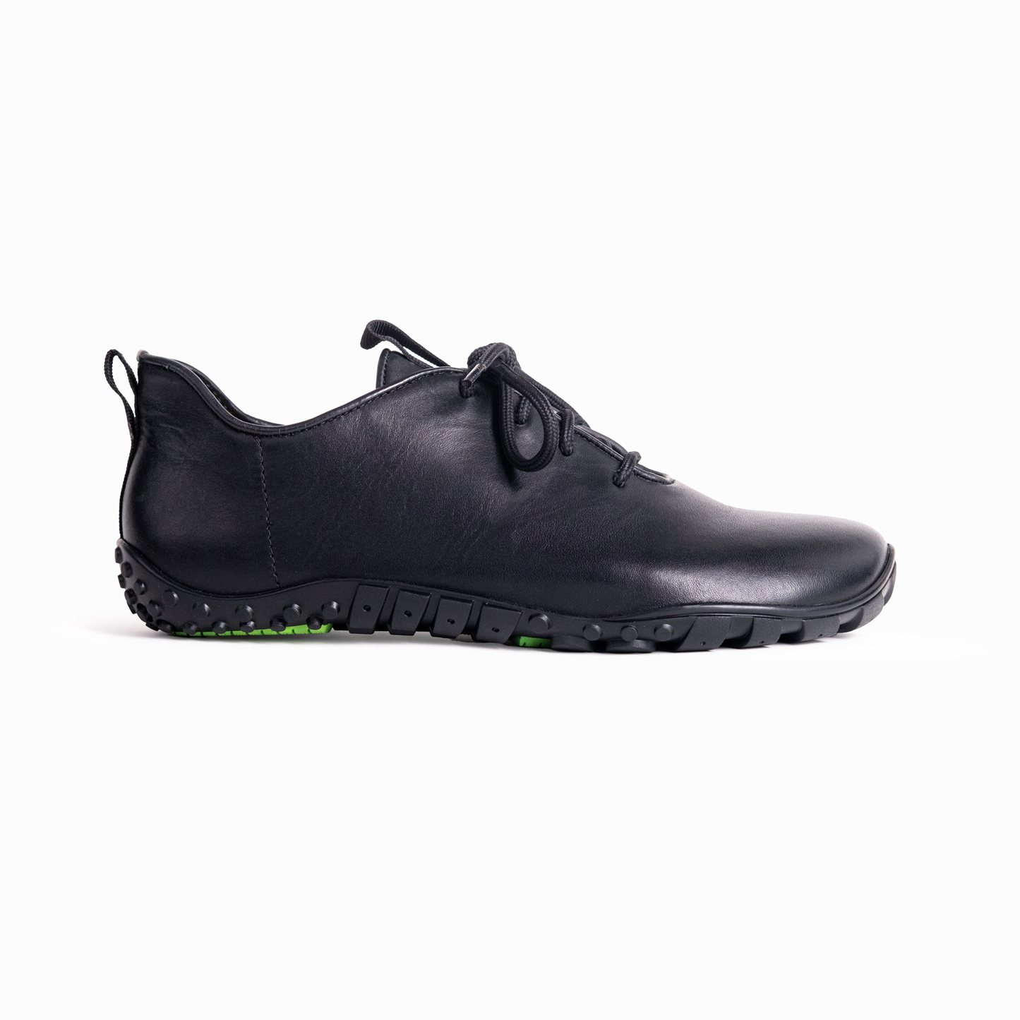 Baer URBN Leder Klassisch Barefoot Shoes for Men & Women - Black (Vibram Sole)