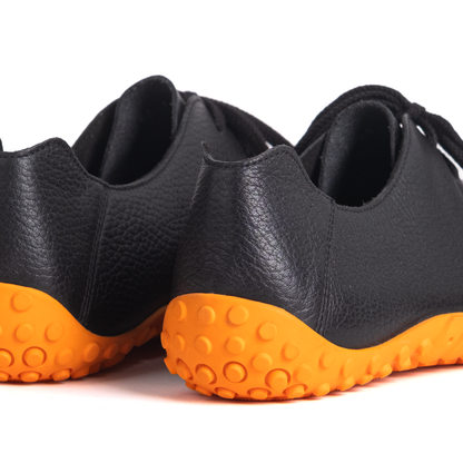 Baer URBN Leder Exekutive Barefoot Shoes for Men & Women - Orange (Vibram Sole)