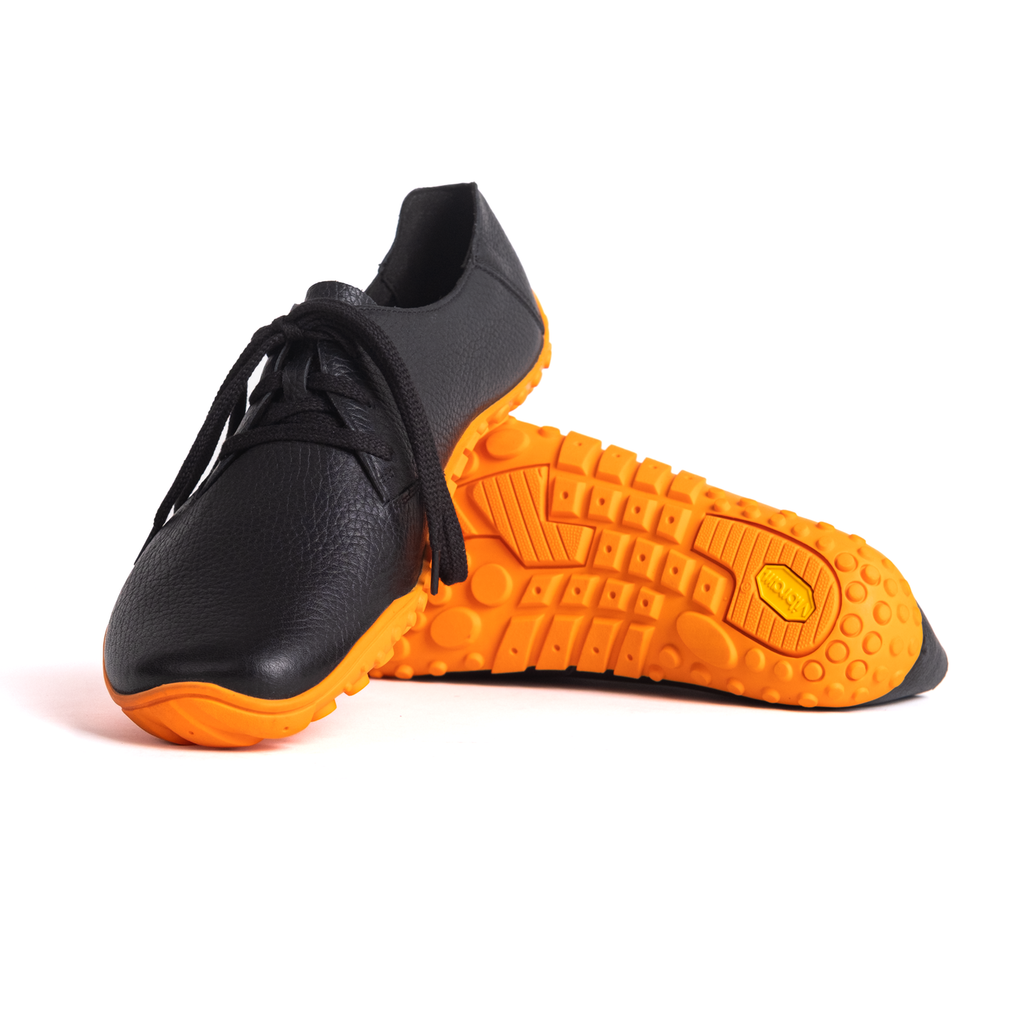 Baer URBN Leder Exekutive Barefoot Shoes for Men & Women - Orange (Vibram Sole)