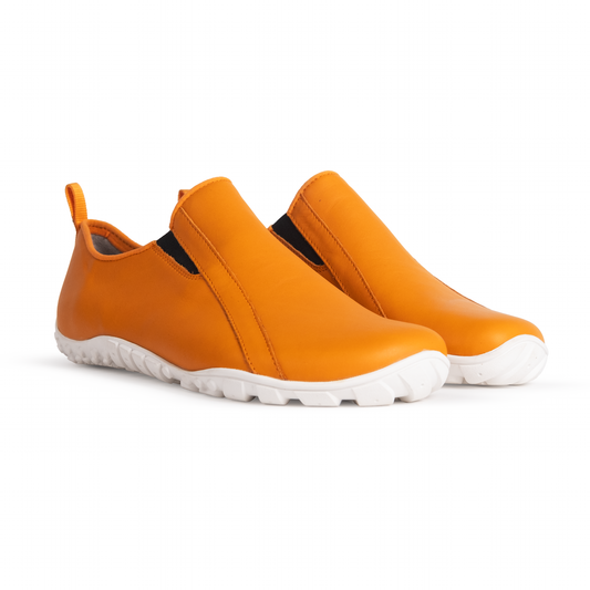 Baer Freiheit Barfuß Slip-on Barefoot Shoes for Men & Women - Orange (Vibram Sole)
