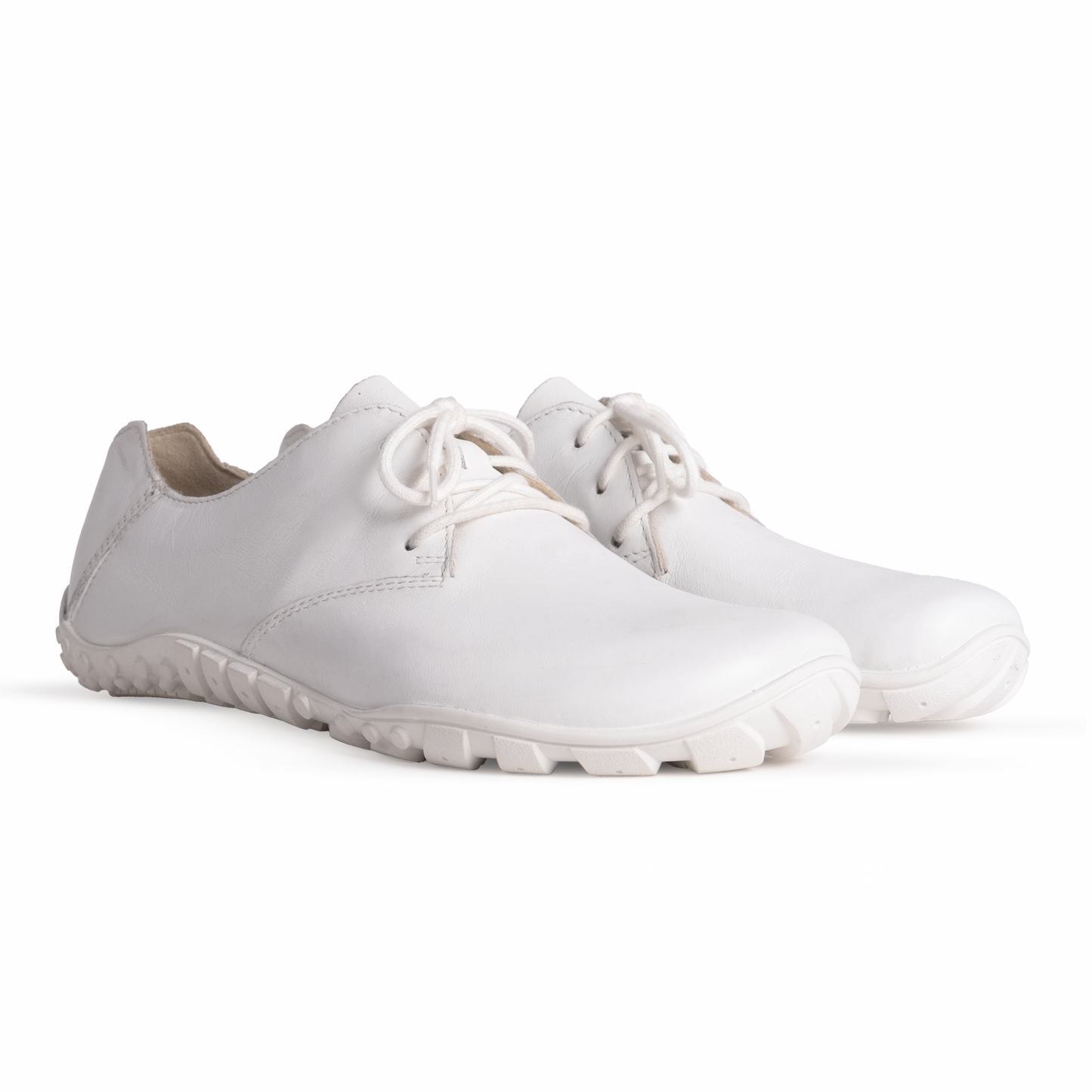 Baer URBN Leder Exekutive Barefoot Shoes for Men & Women - White (Vibram Sole)