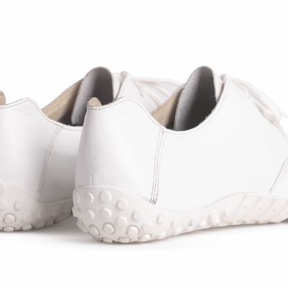 Baer URBN Leder Exekutive Barefoot Shoes for Men & Women - White (Vibram Sole)
