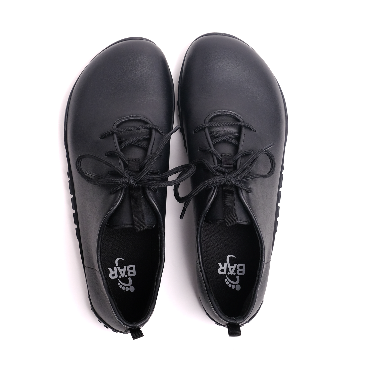 Baer URBN Leder Klassisch Barefoot Shoes for Men & Women - Black (Vibram Sole)