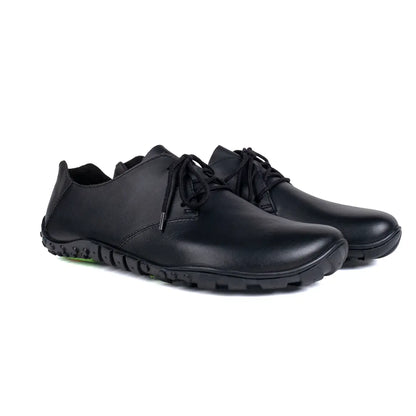 Baer URBN Leder Exekutive Barefoot Shoes for Men & Women - Black (Vibram Sole)