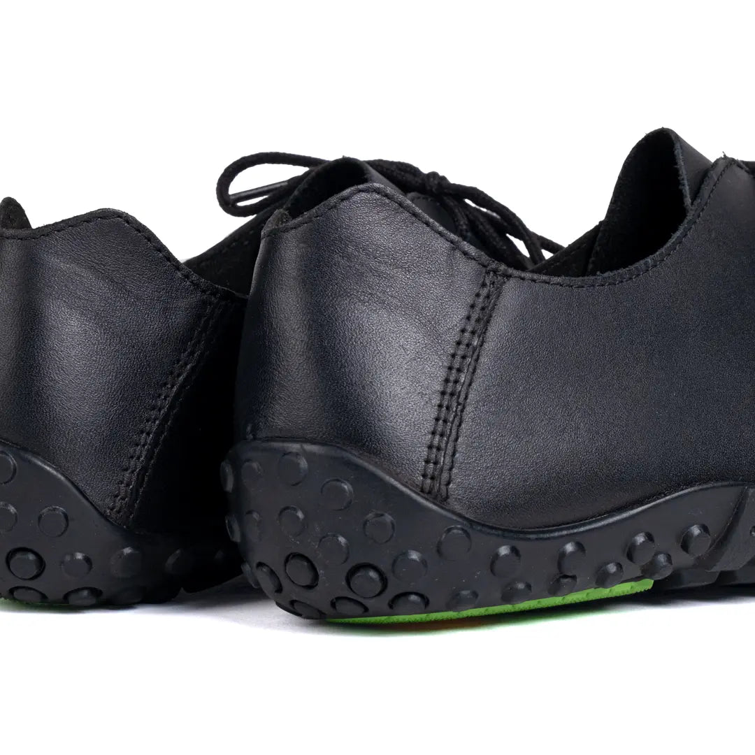 Baer URBN Leder Exekutive Barefoot Shoes for Men & Women - Black (Vibram Sole)