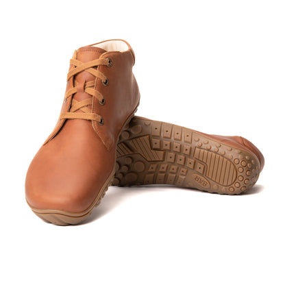 Baer Urban Leder Executive Barefoot shoes for women & Men - Profi (Tan)
