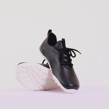 Baer URBN Leder Klassisch Barefoot Shoes for Men & Women - White (Vibram Sole)