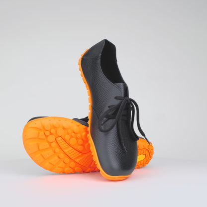 Baer URBN Leder Exekutive Barefoot Shoes for Men & Women - Orange (Vibram Sole)