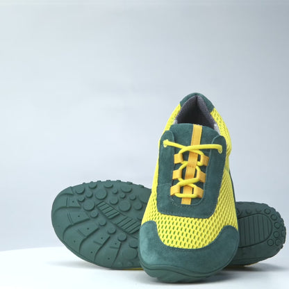 Comfy Barfuß - Yellow & Green ( Baer Sole)