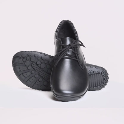 Baer Urban Leder Executive Barefoot Shoes for Men & Women - Black ( Baer Sole)
